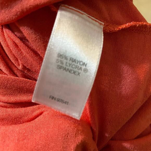 J. Jill Wearever Collection Open Front 3/4 Sleeve Cardigan Sweater Coral Size M - Picture 7 of 7